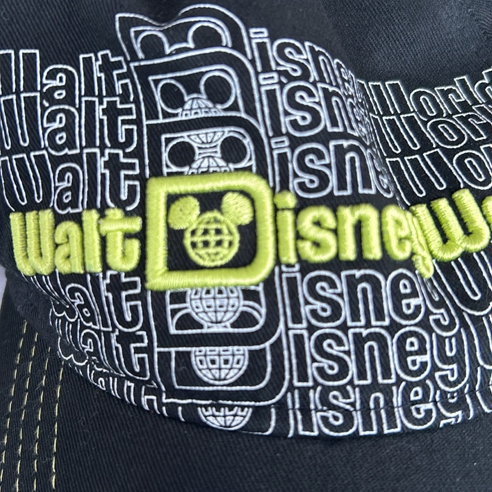 Disney Black Walt Disney World Baseball Style Adjustable Hat With Stitched Logo - Picture 5 of 6